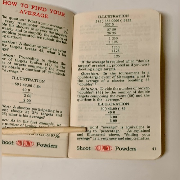 1924 Vintage DU PONT Gunpowder Scorebook for Trap Shooters - Picture 10 of 14